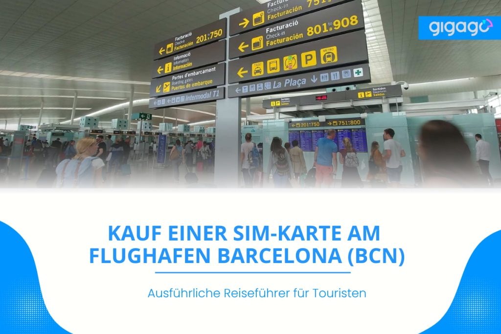 SIM Karte am flughafen Bacelona BCN