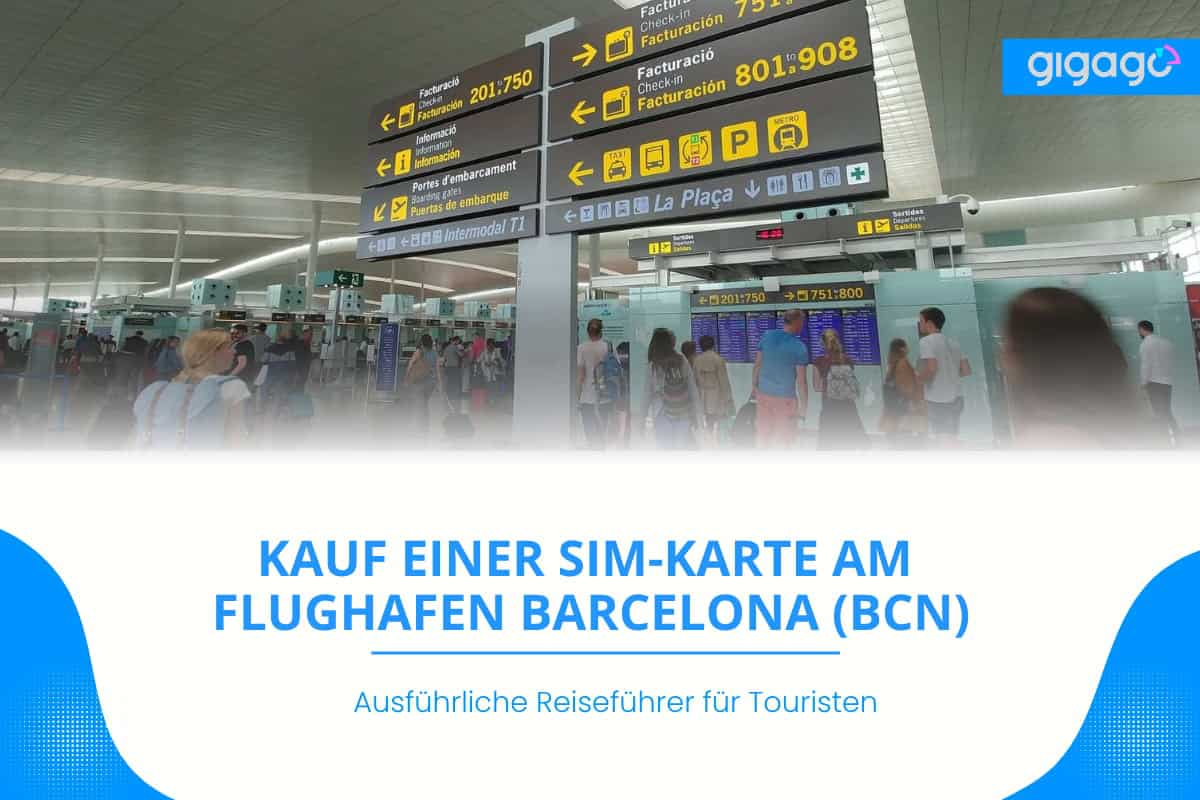 SIM Karte am flughafen Bacelona BCN