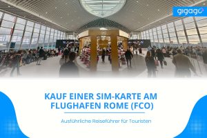 SIM Karte am Flughafen Rome airport FCO