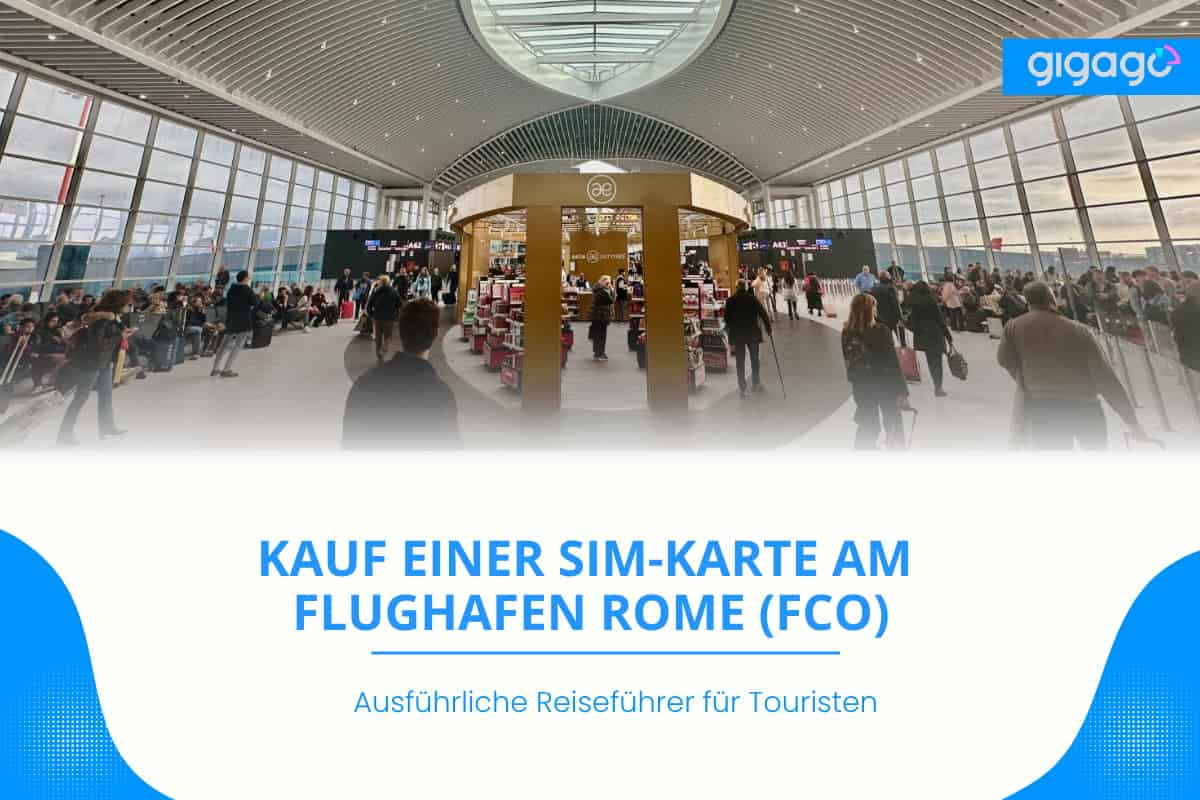 SIM Karte am Flughafen Rome airport FCO