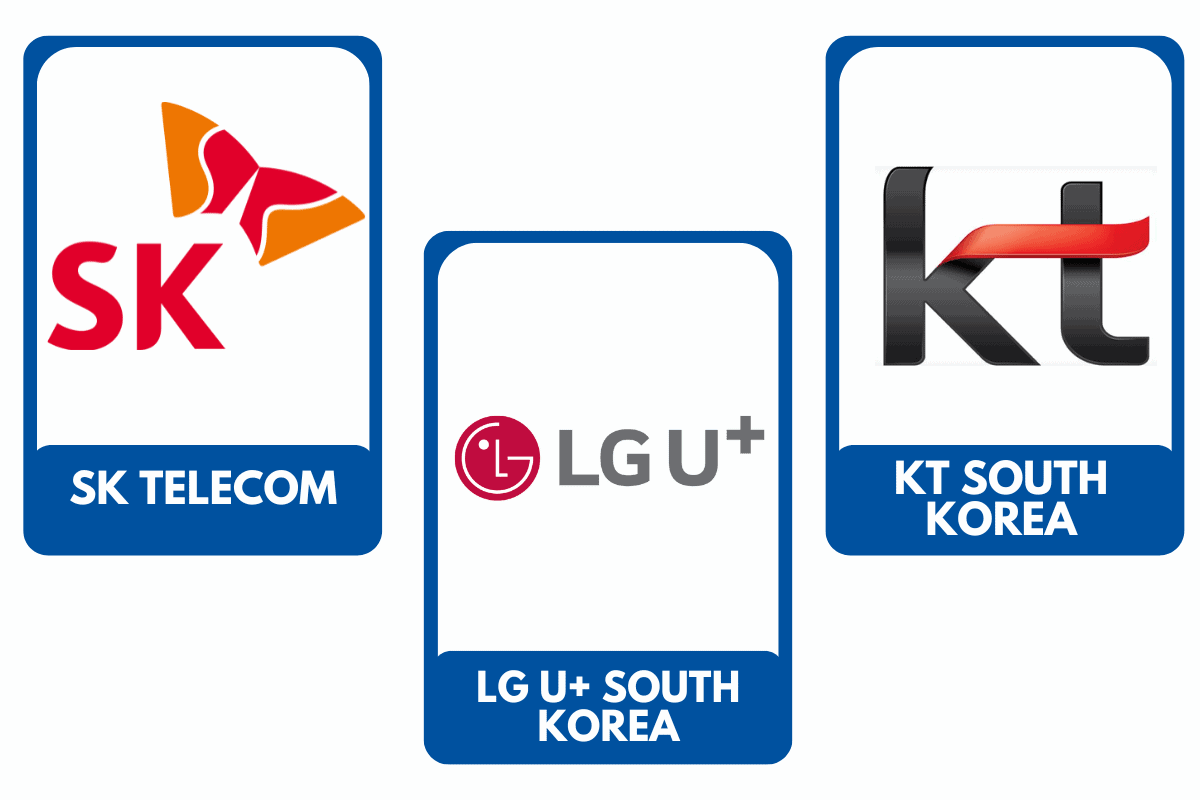 Korean mobile network operators to choose - esim for south korea