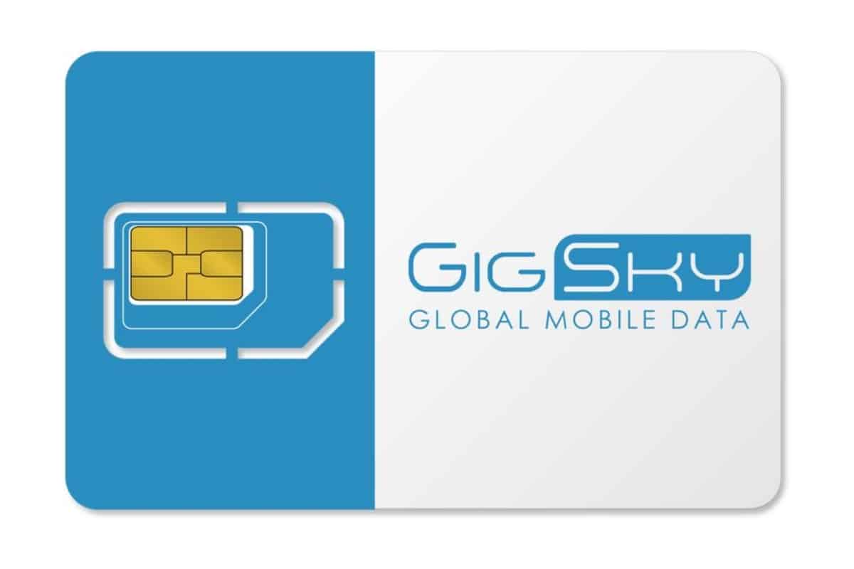 GigSky international SIM card data plans