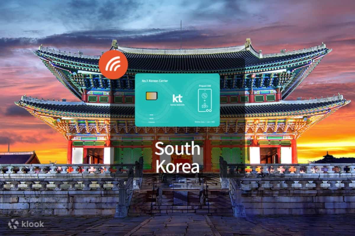 Klook SIM card for travelers to Korea