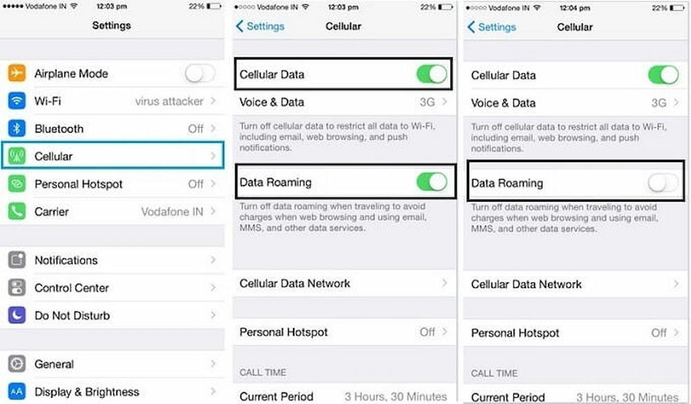How to Turn off Data Roaming on Iphone