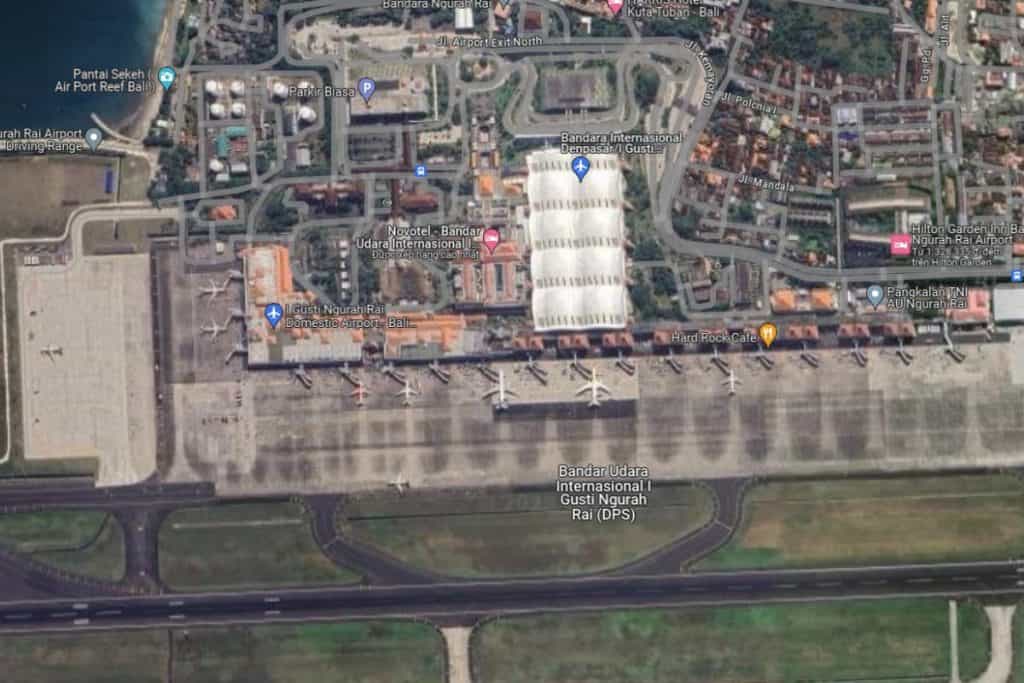 Bali Airport - Ngurah Rai International Airport - DPS map