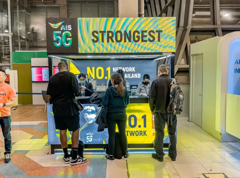 Buying a SIM card at Bangkok Suvarnabhumi Airport (BKK) for Travelers 2024