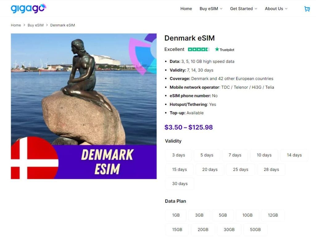 Denmark eSIM for Copenhagen - an Alternative to Prepaid SIM Card at Copenhagen Airport