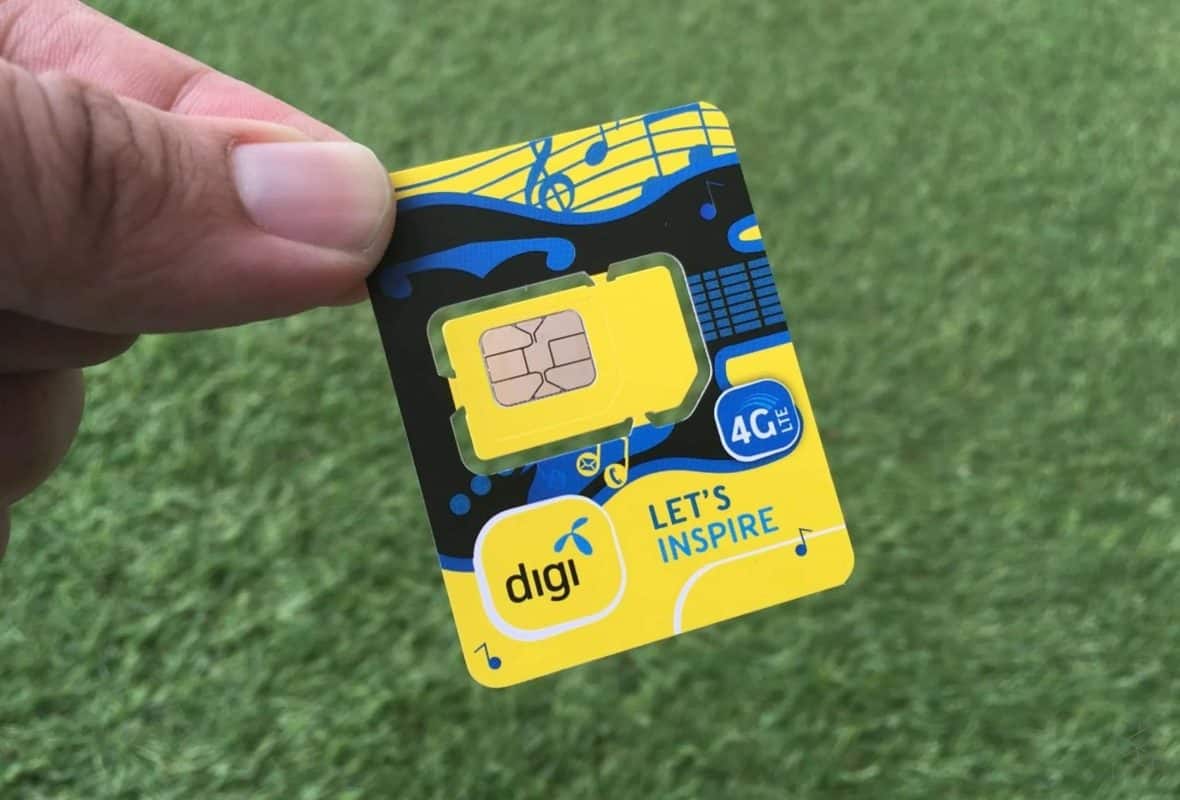 A Malaysia SIM card from Digi operator