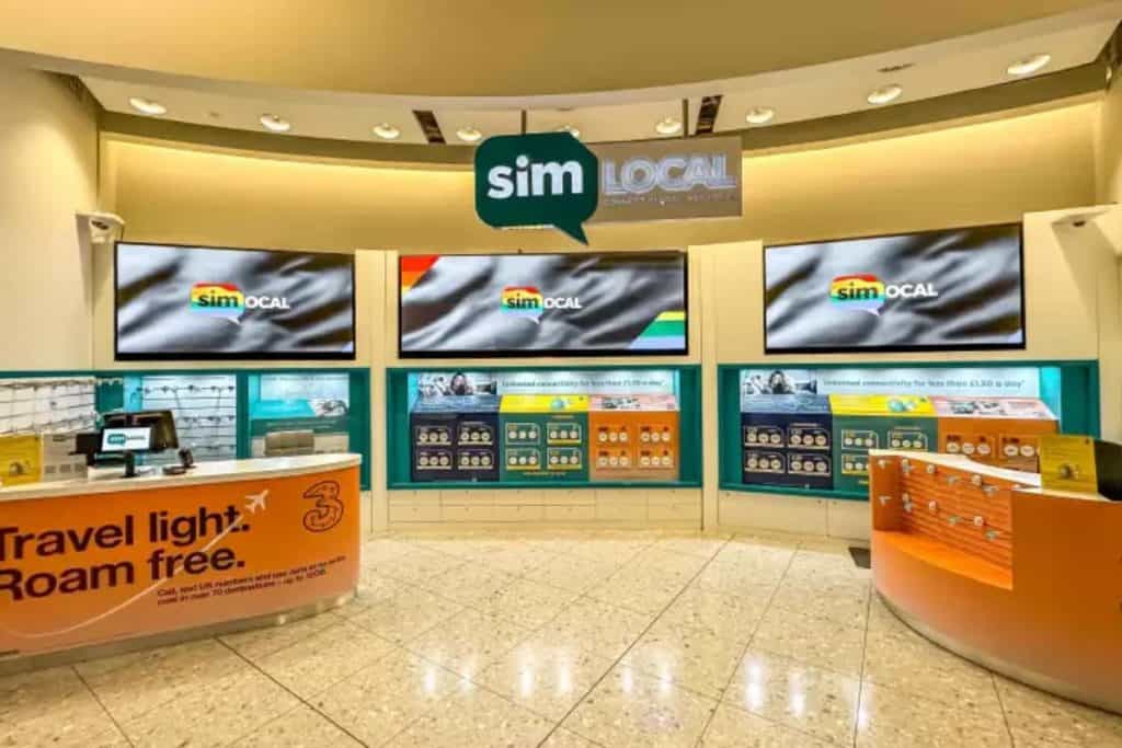SIM Local Store at London Heathrow Airport