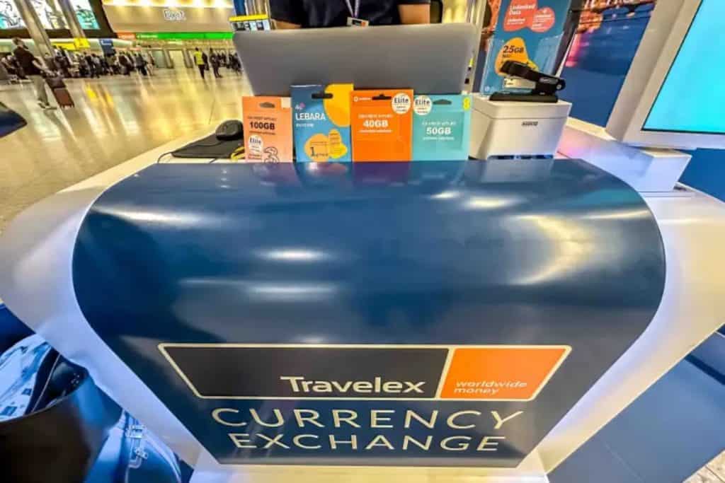 Travelex Currency Exchange at London Heathrow Airport