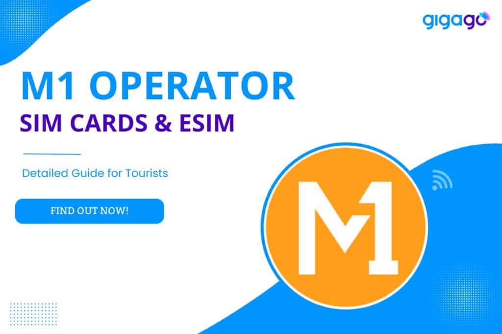 Get and activate M1 SIM card and eSIM for Singapore travel