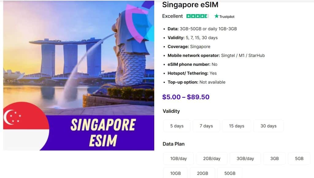 Gigago Singapore eSIM