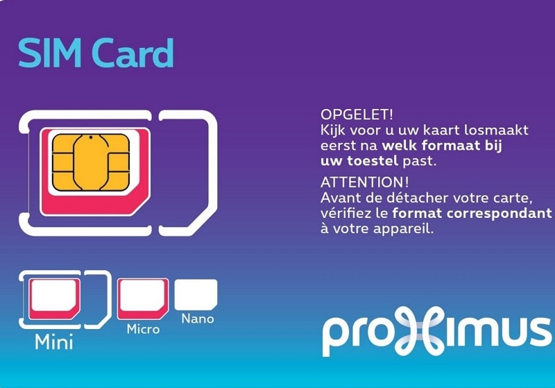 Proximus SIM cards data package