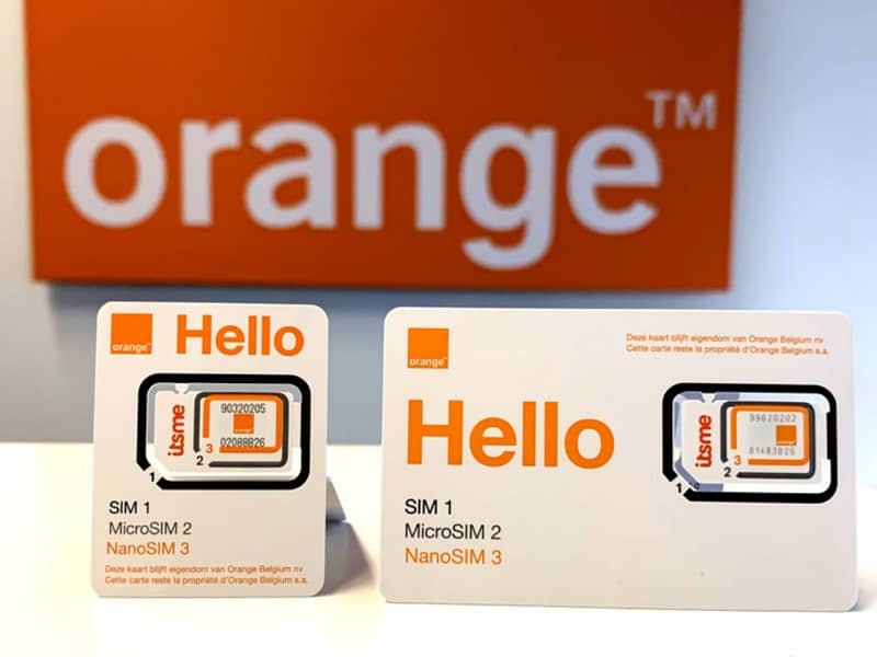 Orange SIM cards data package