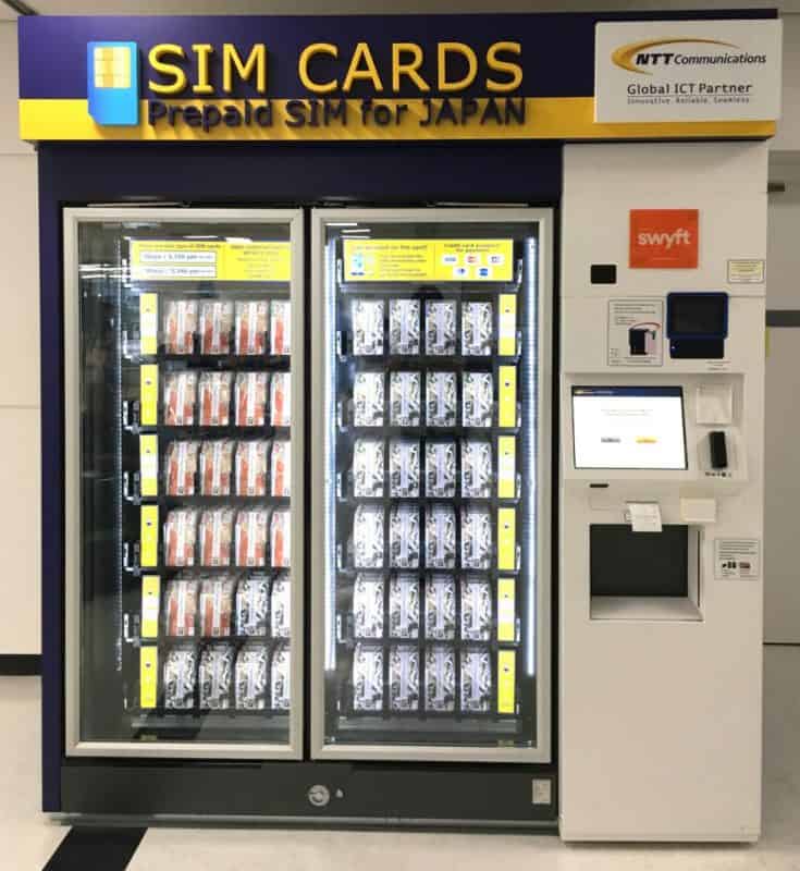 Narita airport vending machines