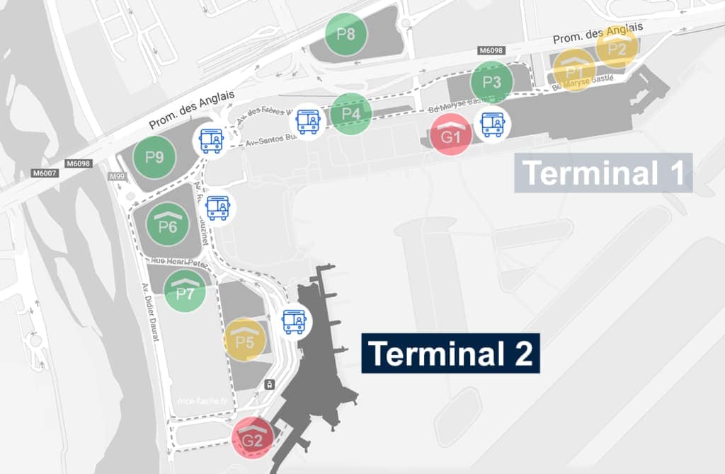 Nice Airport's Map