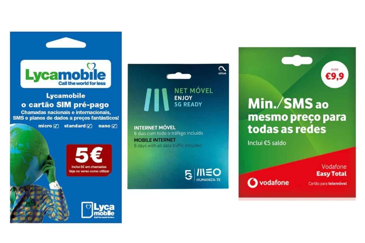 The two major network providers with stores at Lisbon's Airport are Vodafone and MEO