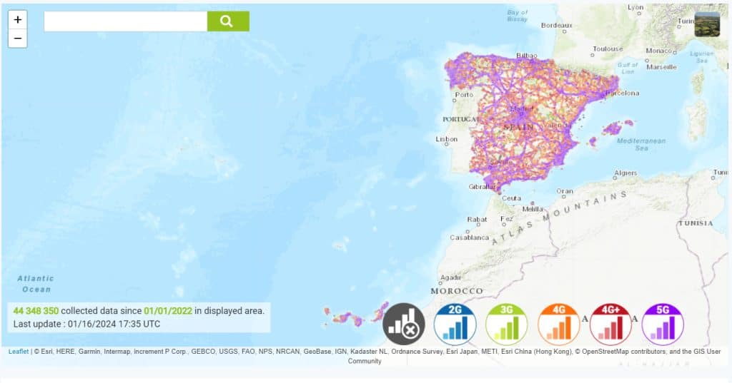 Orange Spain coverage map in Spain - spain sim cards