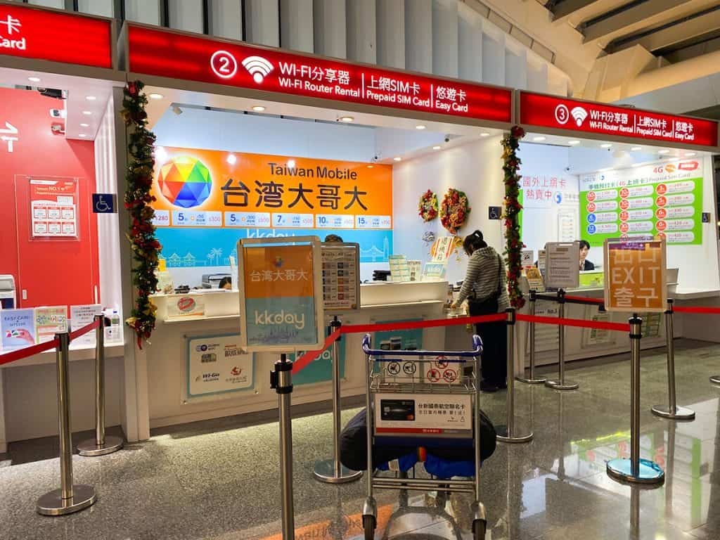 You can buy SIM card at Taipei airport in carrier kiosks