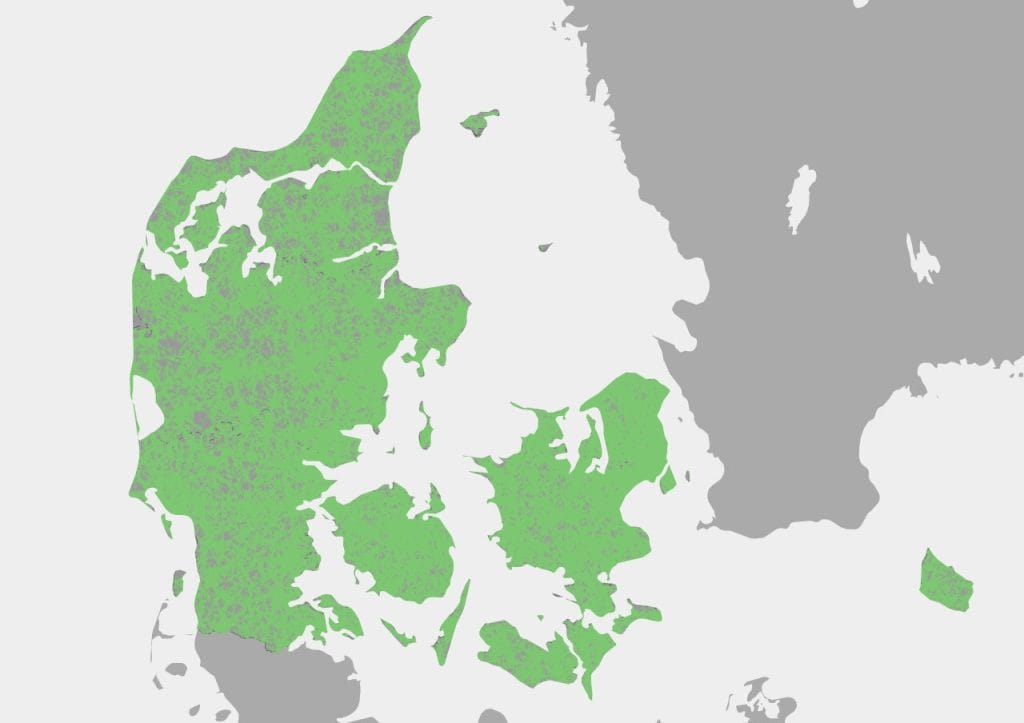TDC Coverage in Denmark - TDC SIM card and eSIM (Source: nPerf)