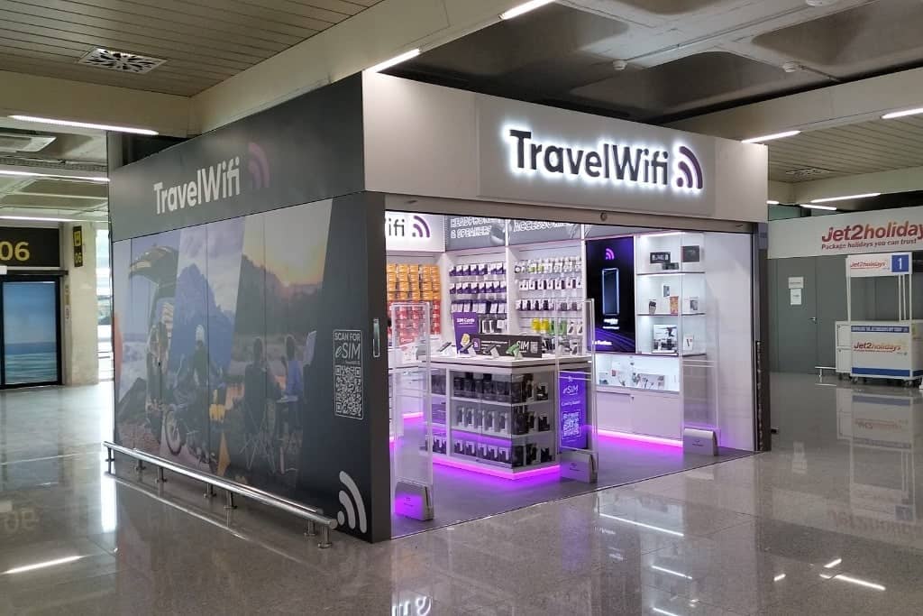 TravelWifi: Their kiosk is situated in the main terminal building