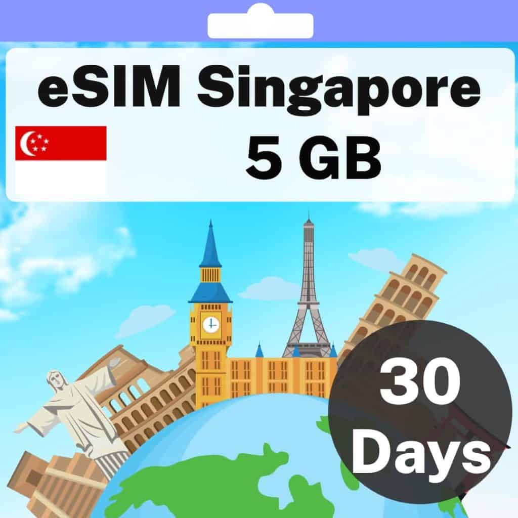 eSIM is a best choice for tourists when travelling to Singapore