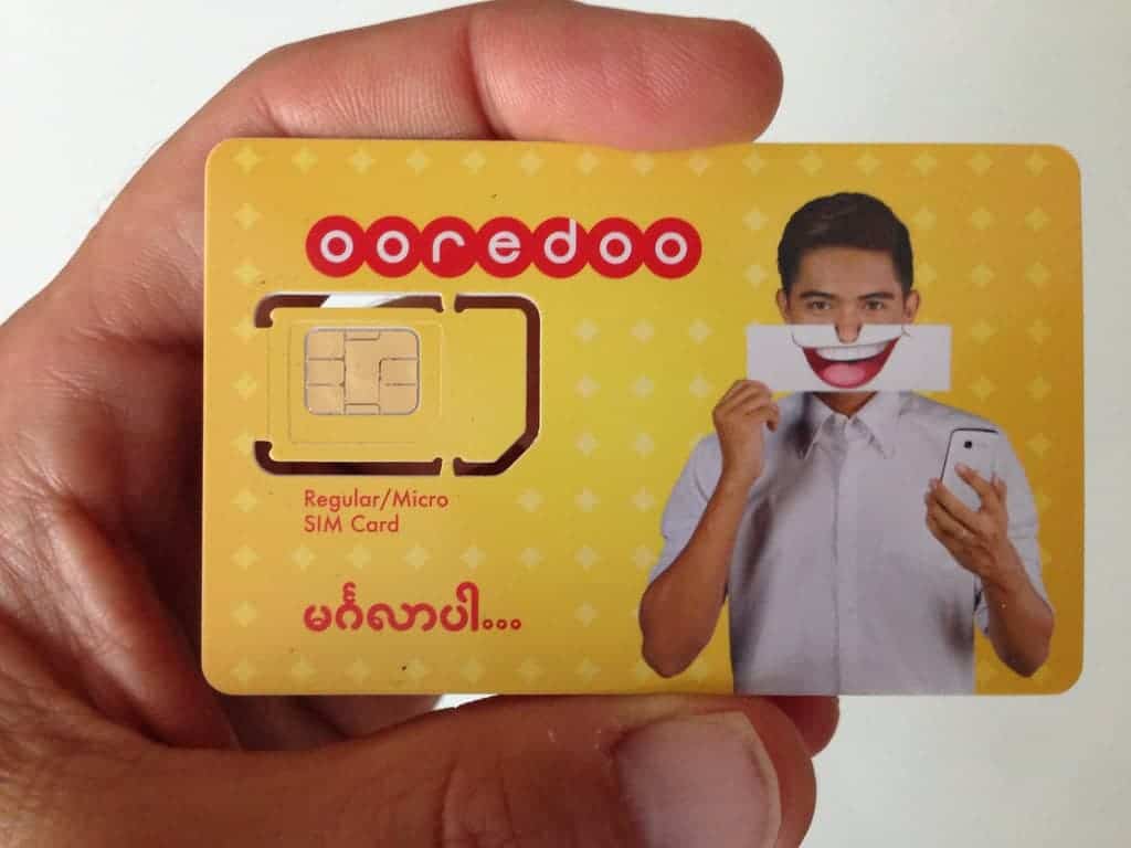 Ooredoo Myanmar Sim Card
