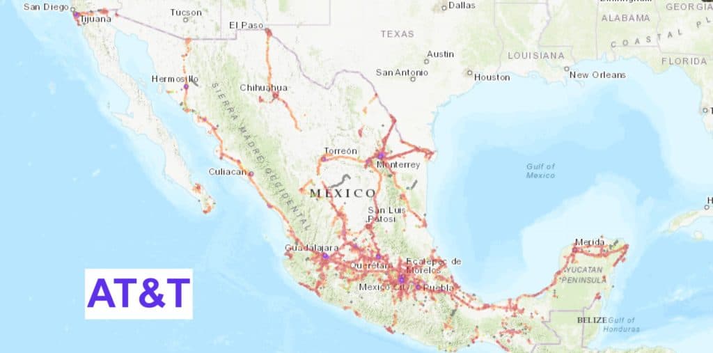 att coverage in mexico