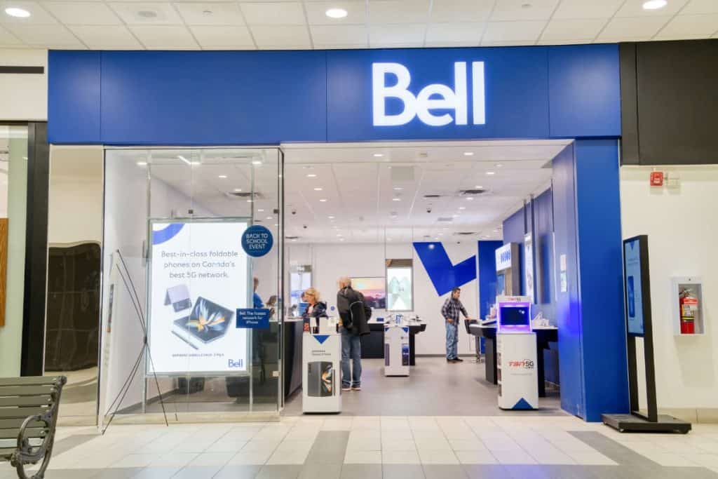 Bell Mobility store in Canada