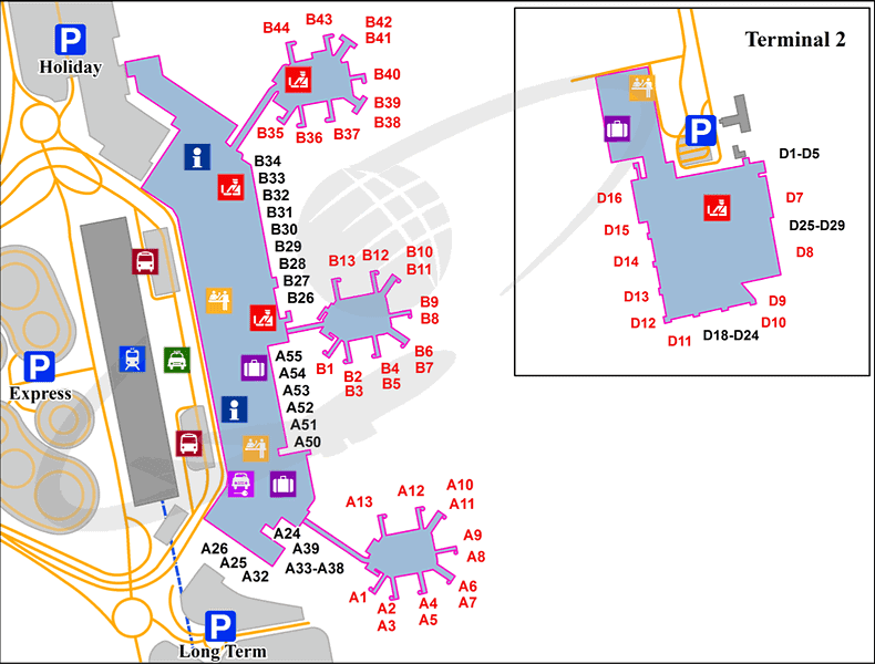 Milan Malpensa airport map - Buying a SIM card at Milan Malpensa Airport 