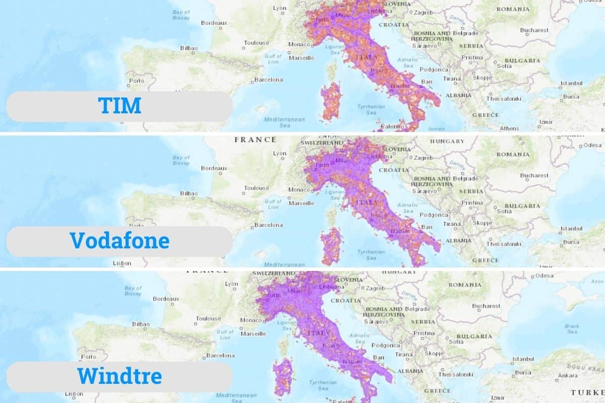 Mobile Internet in Italy Coverage