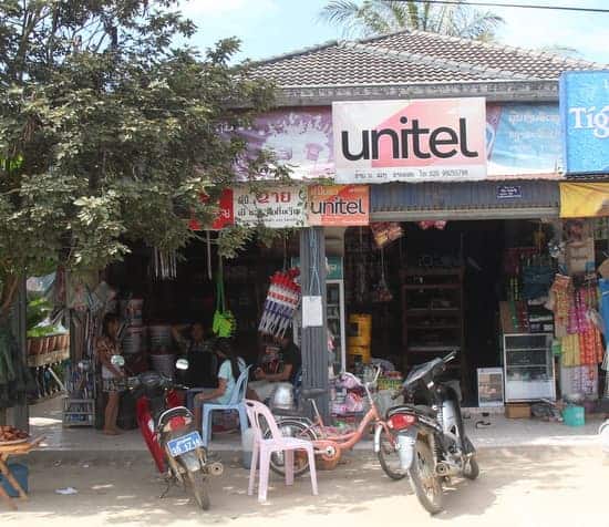 A spot selling Unitel SIM Card