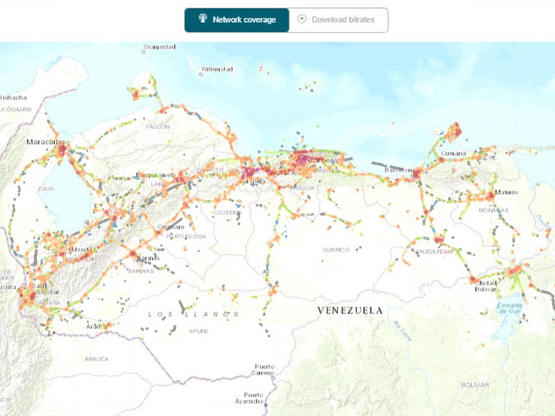 Movistar coverage speed in Venezuela