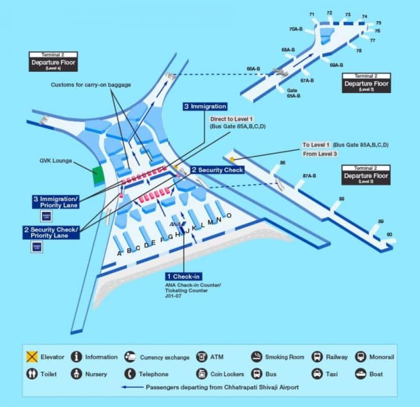 Mumbai airport map 