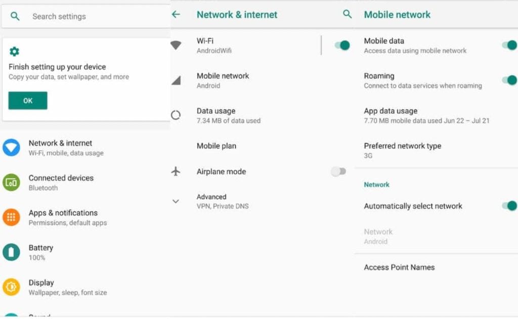 how to turn off data roaming in android