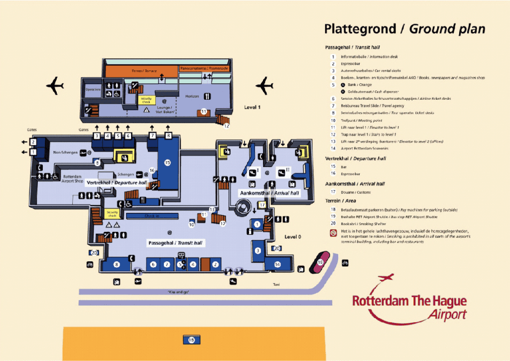 Hague Airport (RTM) map