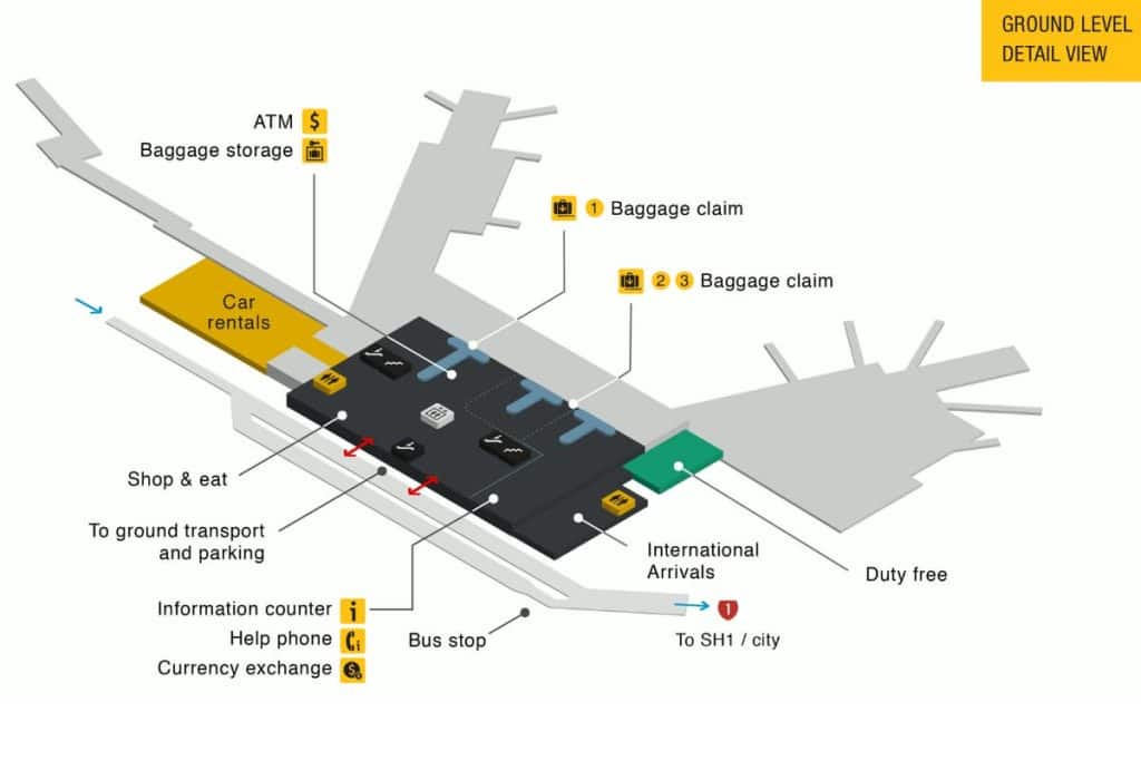 Wellington International Airport (WLG) Map