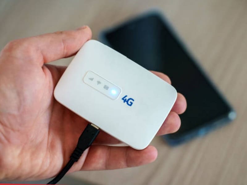 Pocket WiFi functions as a network-sharing device