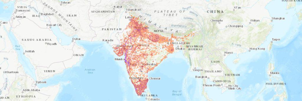 Vi coverage map in India