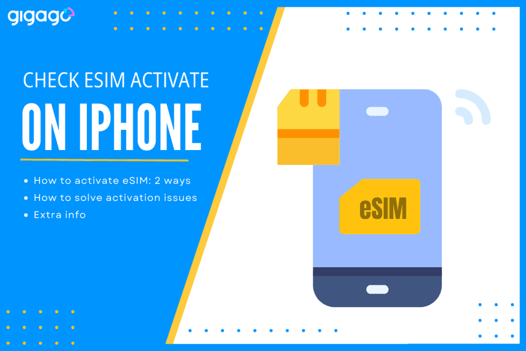 How to check if eSIM is activated on iphone