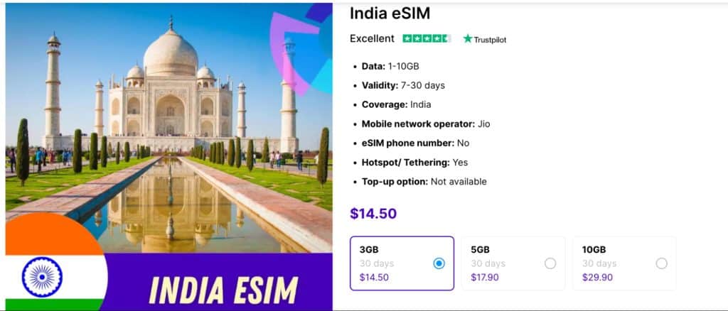 Gigago eSIM India