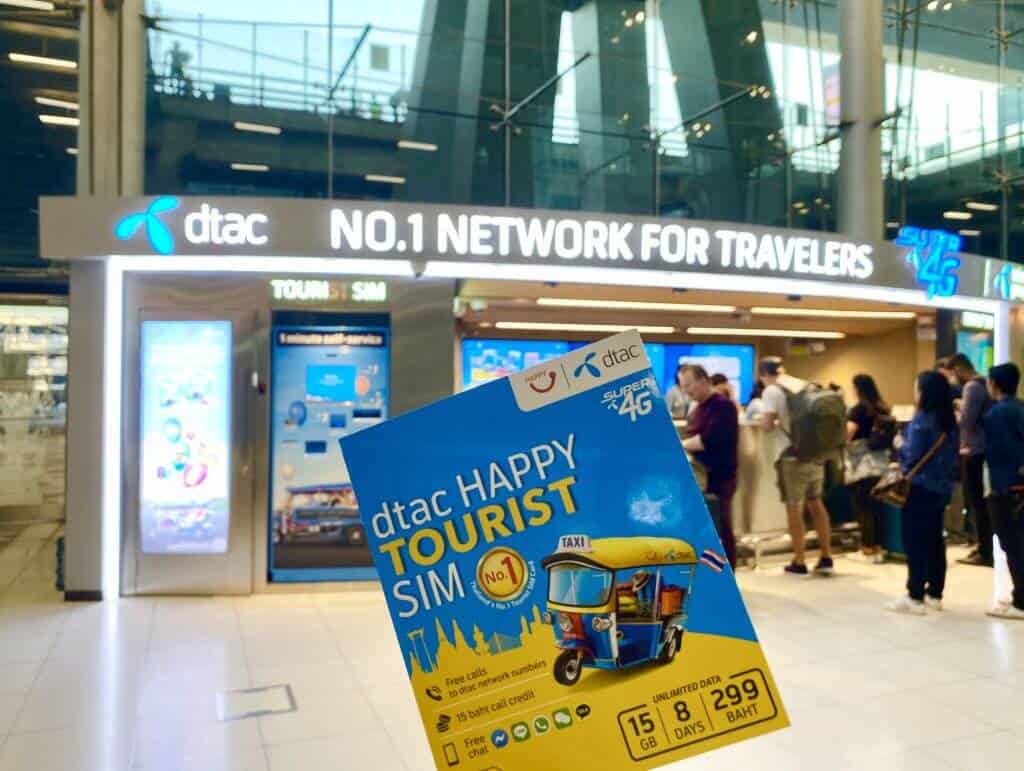DTAC shop in BKK airport