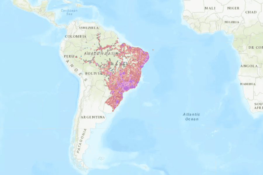 Brazil Mobile Internet - Vivo Speed Map