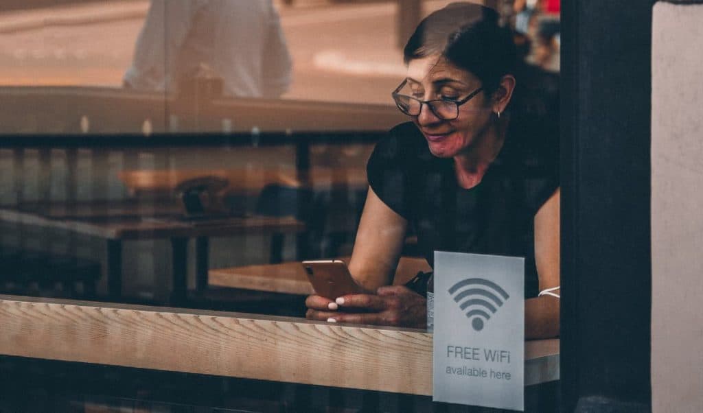 Coffee shops in Ireland often offer free wifi for tourists