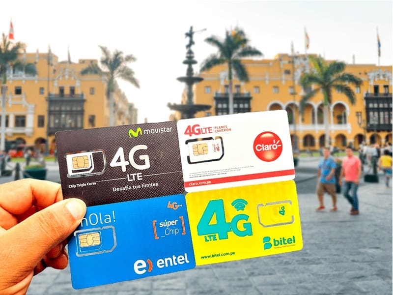 Physical prepaid SIM cards for Peru are tangible products