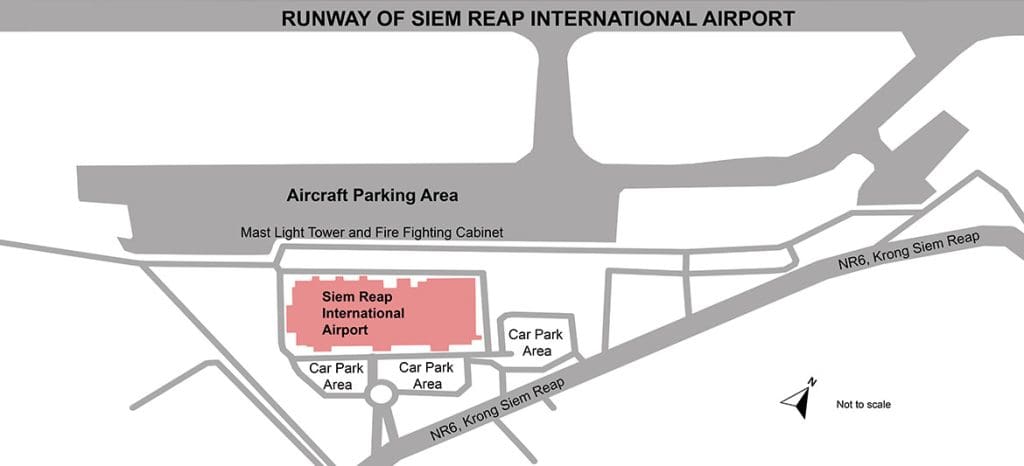 siem reap airport map