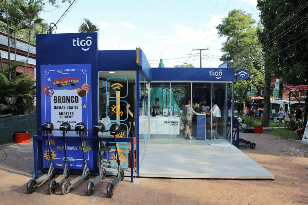 Extensive network of Tigo official stores conveniently spread across Paraguay.