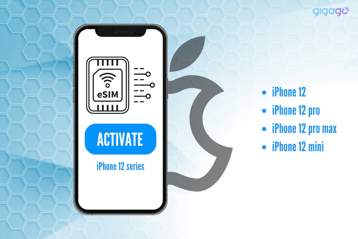 how to activate eSIM on iphone 12 series