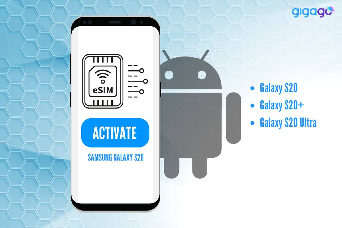 how to activate eSIM on samsung galaxy S20/S20+/S20 Ultra