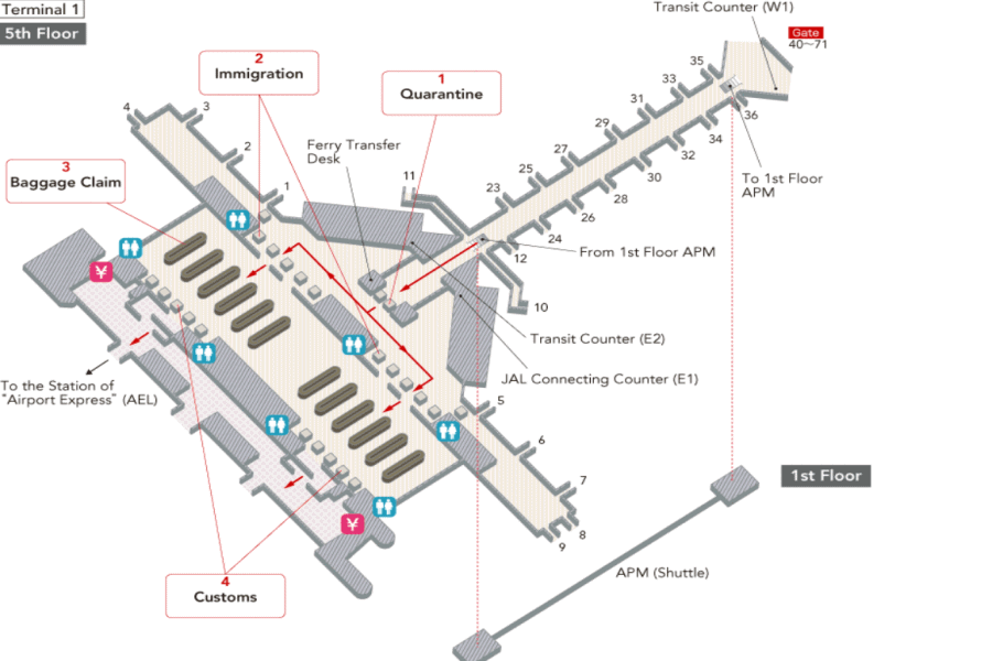 Hong Kong International Airport map